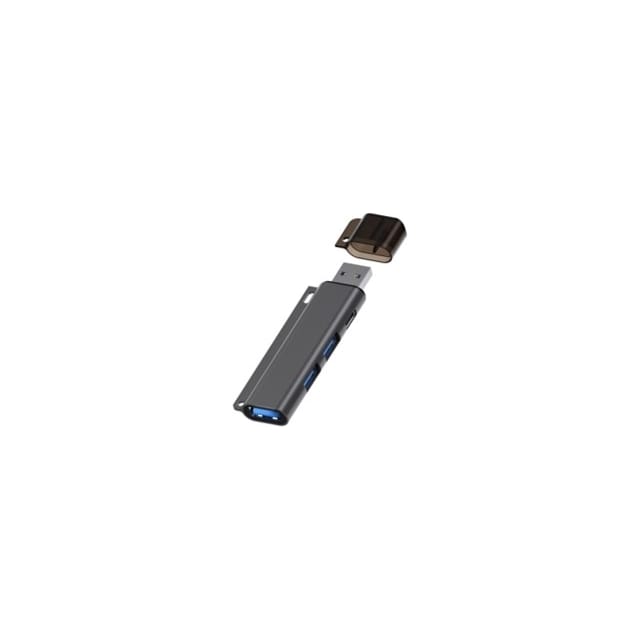 NÖRDIC USB-A hub 4 porte 1xUSB-A 3.1 2xUSB-A 2.0 1xUSB-C PD10W 3.0