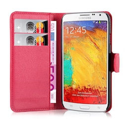 Samsung Galaxy NOTE 3 NEO Pungetui Cover Case (Rød)