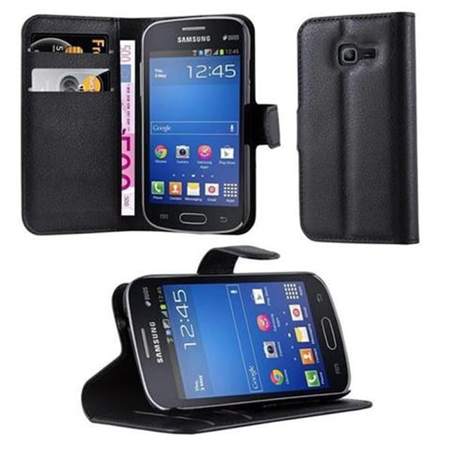 Samsung Galaxy STAR PRO Pungetui Cover Case (Sort)