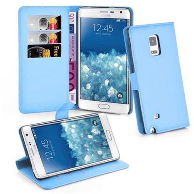 Samsung Galaxy NOTE EDGE Pungetui Cover Case (Blå)