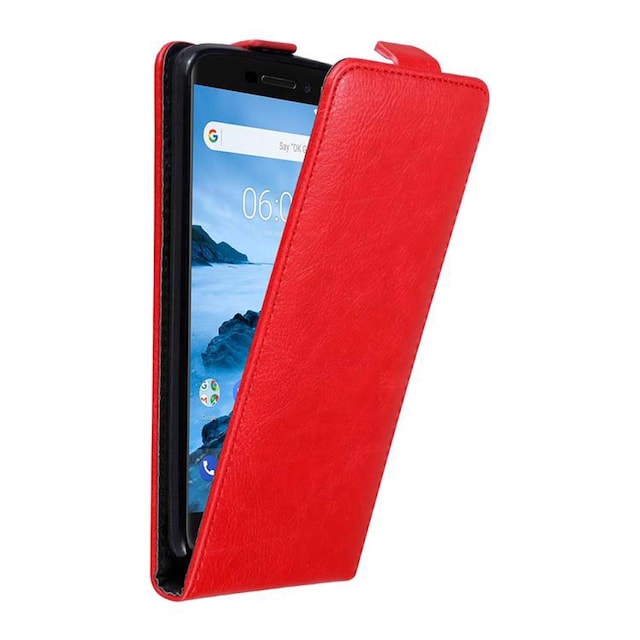 Nokia 6.1 Pungetui Flip Cover (Rød)