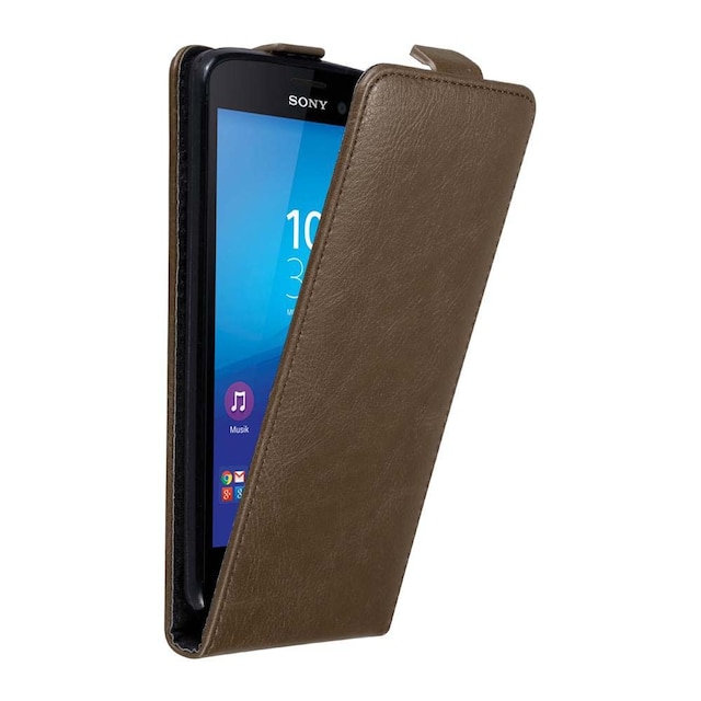 Sony Xperia M4 AQUA Pungetui Flip Cover (Brun)