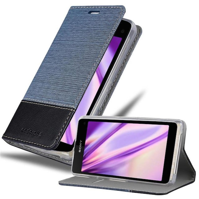 Sony Xperia Z1 COMPACT Pungetui Cover Case (Blå)