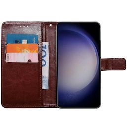 Wallet cover 3-kort Samsung Galaxy S23 FE - Brun