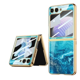 Marble Glass Case Samsung Galaxy Z Flip 5 - Fluid