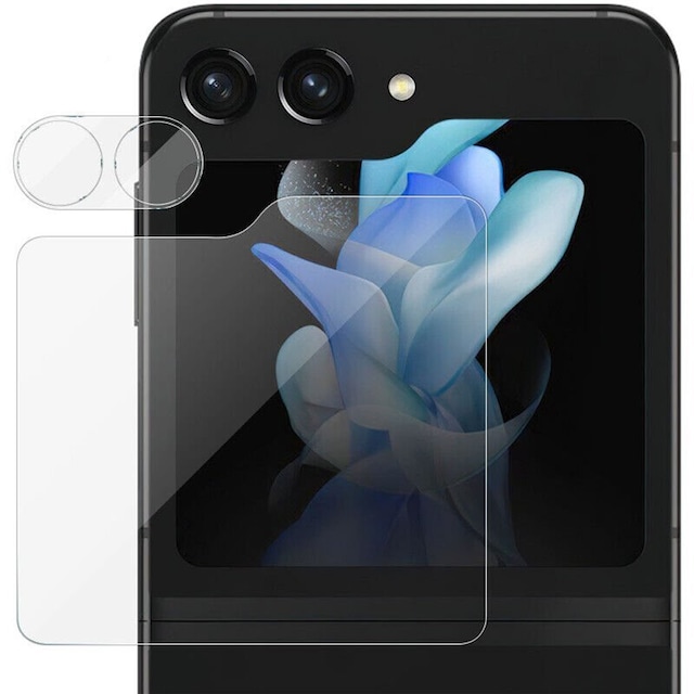Hærdet glas 2i1 Samsung Galaxy Z Flip 5 - Gennemsigtig