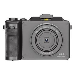 Digitalkamera 4K/48MP/18X digital zoom/anti-shake/autofokus/dobbelt kamera Grå