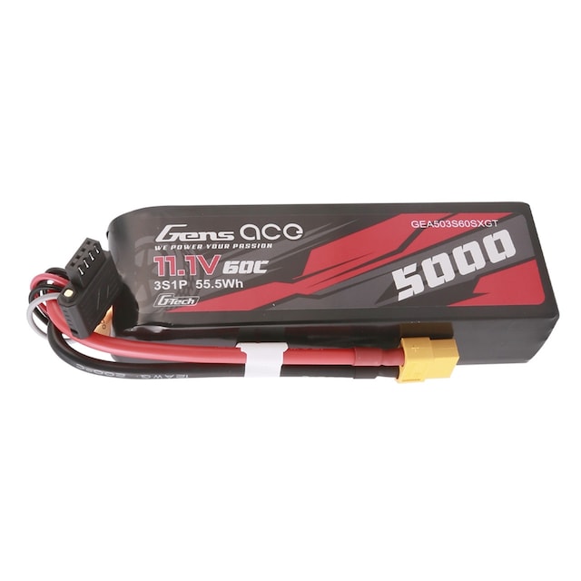 3s  5000mAh - 60C - Gens Ace PCM TRX G-Tech XT60