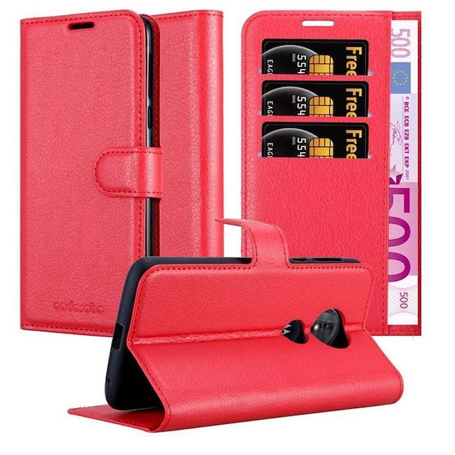 Motorola MOTO E5 / G6 PLAY Pungetui Cover Case (Rød)