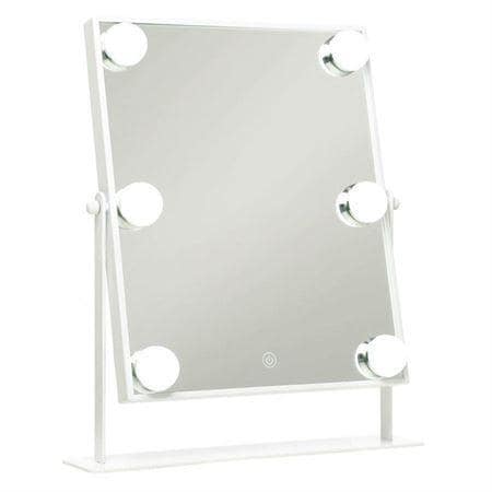 UNIQ Hollywood Makeup Spejl med lys og touch funktion - Hvid | Elgiganten