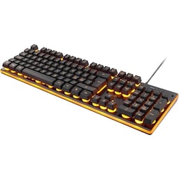 GAMING Tastatur, Membrankontakt, Nordisk, Orange Belysning