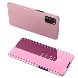 SKALO Samsung A02s / A03s Clear View Mirror Etui - Pink