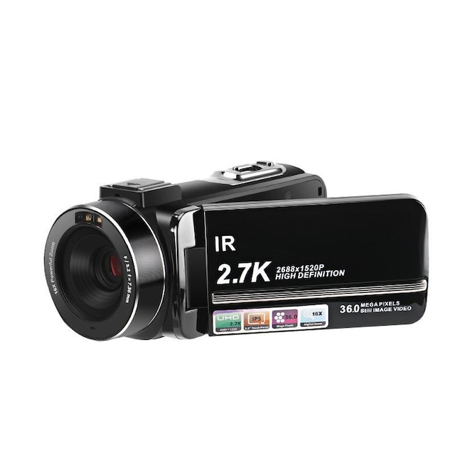Videokamera 2,7K/36MP/16x zoom/IR nattesyn