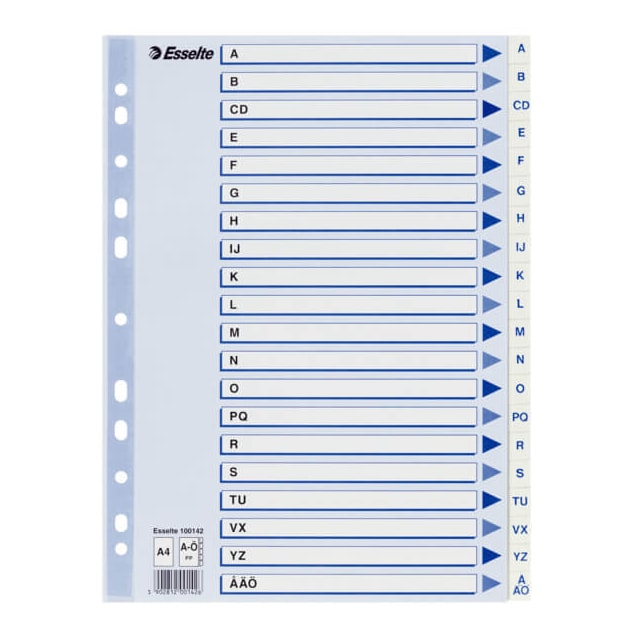 ESSELTE Register Non-Stop A4/A-Ø Hvid