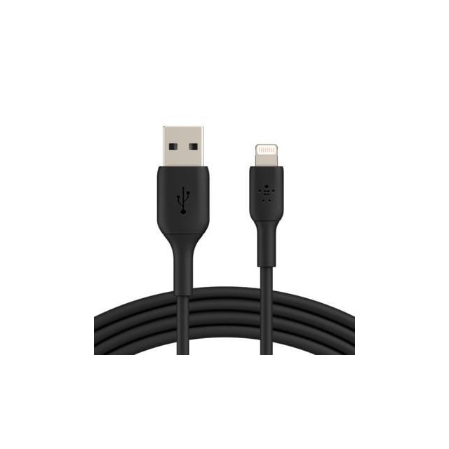 Belkin USB-A til Lightning, sort (2m)