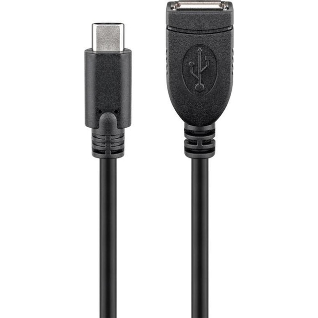 USB-C™-forlængerkabel, sort