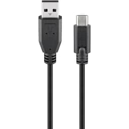 Goobay USB 2.0-kabel (USB-C™ til USB A), sort