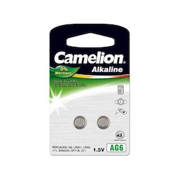 Camelion AG6/LR69/LR921/371, alkalisk knapcelle, 2 stk.