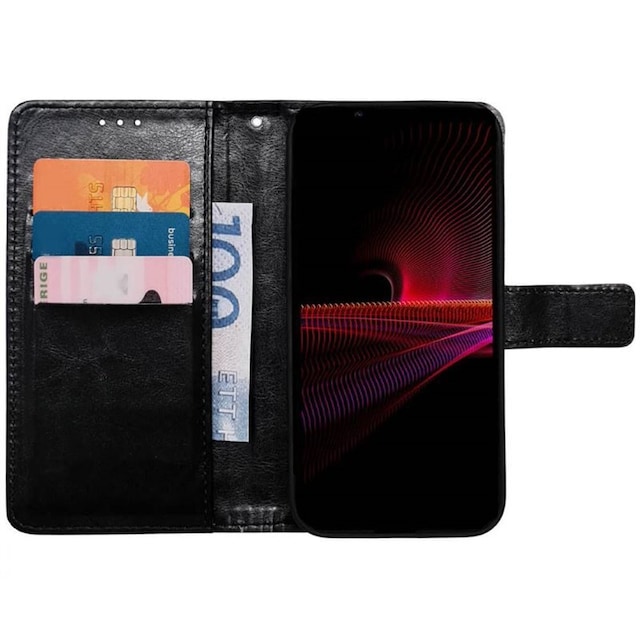 Wallet cover 3-kort Sony Xperia 1 IV - Sort