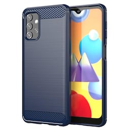 SKALO Samsung A32 5G Armor Carbon Stødsikker TPU-cover - Blå