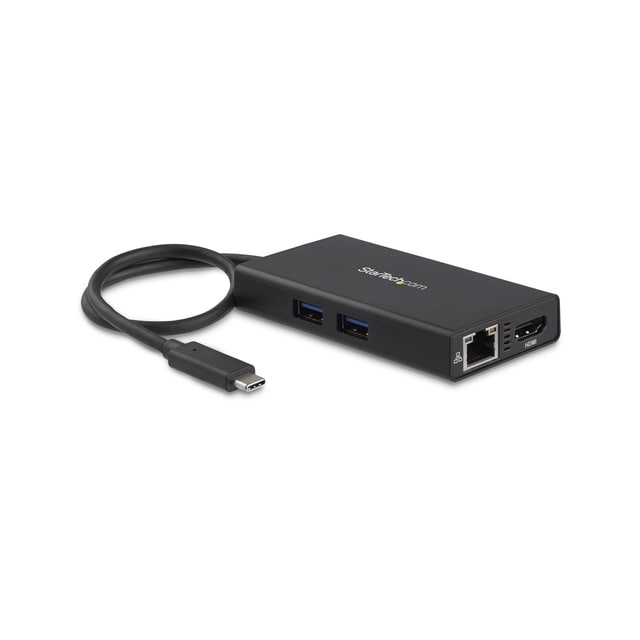 StarTech.com USB-C-multiportadapter med 4K HDMI - 2 USB-A-portar - 60 W PD - Sva