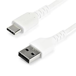 StarTech.com RUSB2AC1MW, 1 m, USB A, USB C, USB 2.0, 480 Mbit/s, Hvid