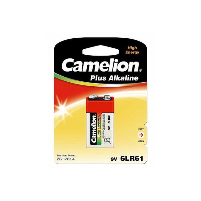 Camelion 6LF22-BP1 9V/6LR61, Plus Alkaline 6LR61, 1 stk