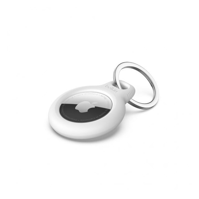 Belkin AirTag Holder Secure Holder with Keyring Hvid