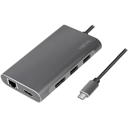 USB-C dockingstation 8-i-1 HDMI / DP / RJ45 / USB / USB-C 100W