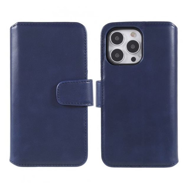 Nordic Covers iPhone 14 Pro Max Etui Essential Leather Heron Blue