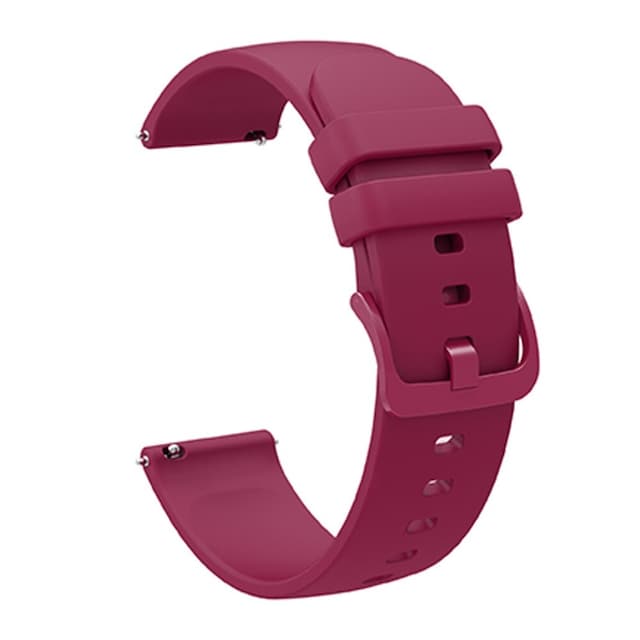 SKALO Silikonearmbånd til Huawei Watch Gt 2 42mm - Vin rød