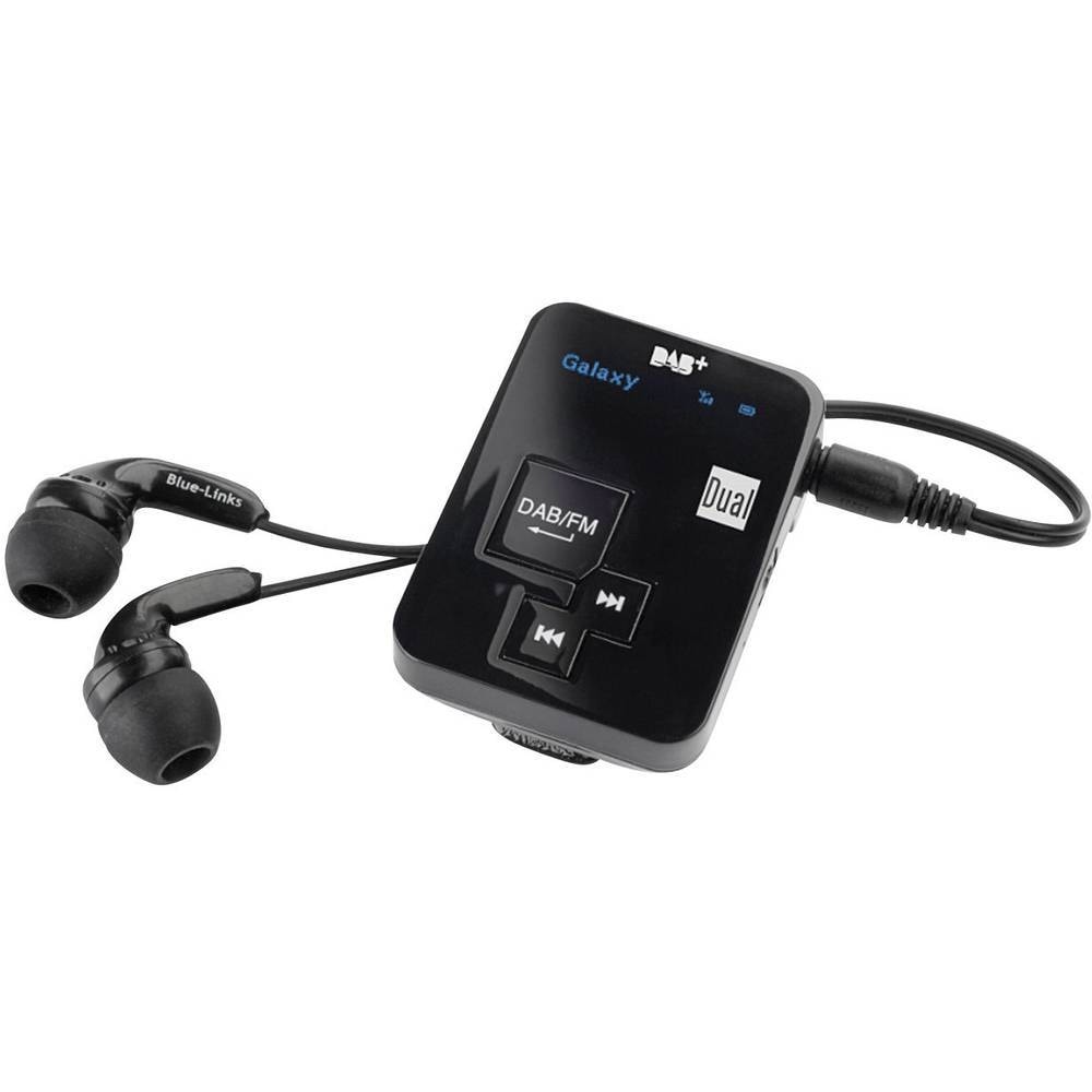 Lommeradio Dual DAB Pocket Radio 2 DAB+, FM genopladelig Sort | Elgiganten