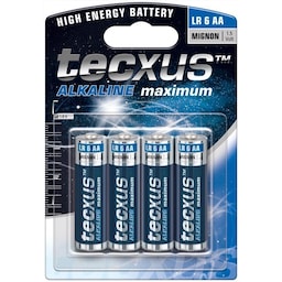Tecxus LR6/AA (Mignon) batteri, 4 stk. blister