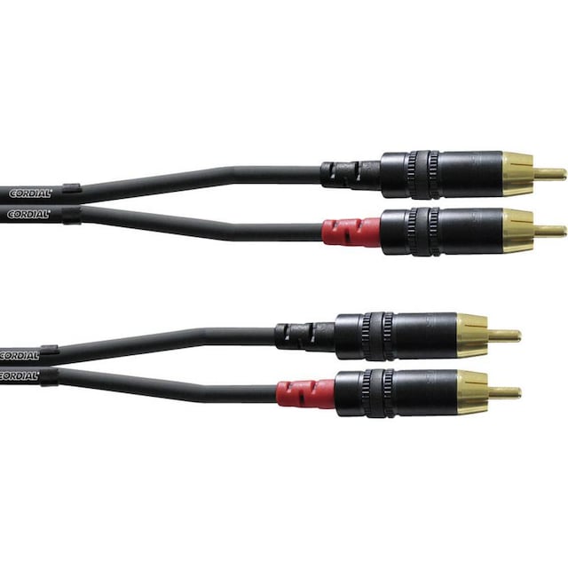 Cordial CFU 3 CC Audio Adapterkabel [2x Cinch-stik - 2x