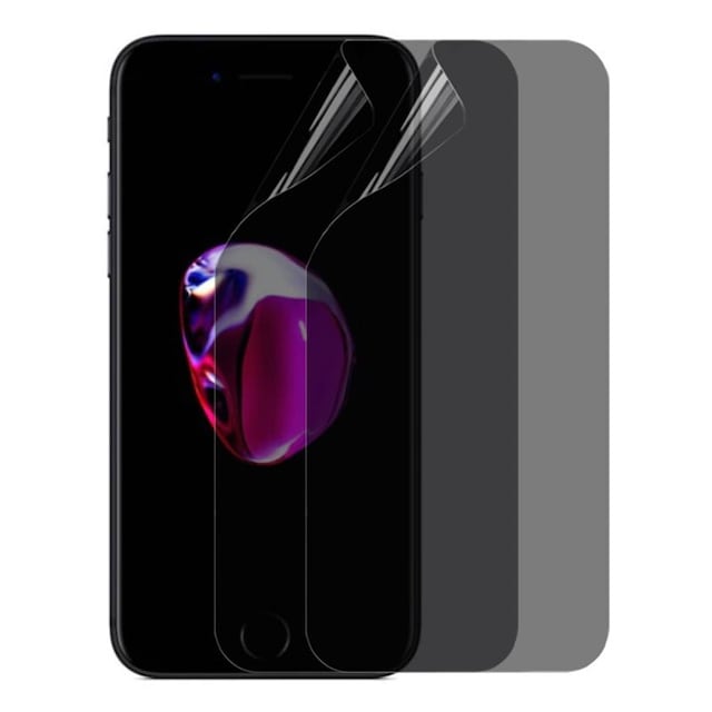 2-pak Privacy 3D Soft HydroGel skærmbeskytter Apple iPhone 7/8