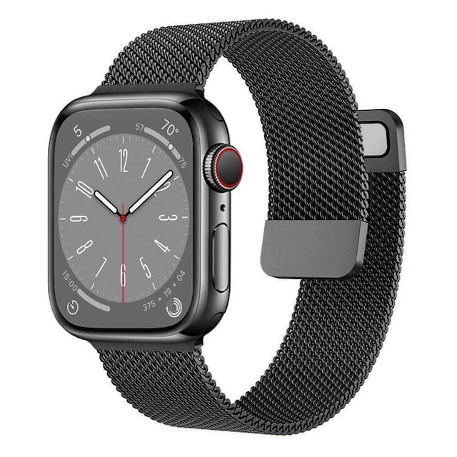 Milanese armbånd Apple Watch 8 (41mm) - Sort