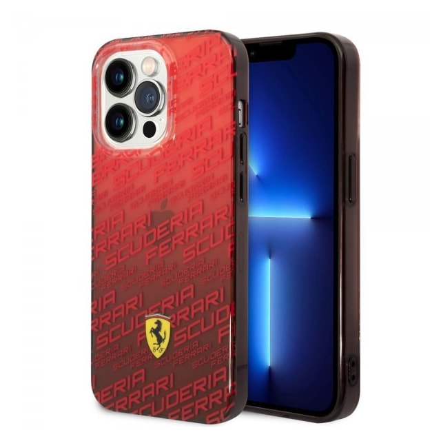 Ferrari iPhone 14 Pro Cover Gradient Scuderia Rød