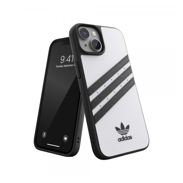 Adidas iPhone 14 Cover 3 Stripes Snap Case Hvid Sort