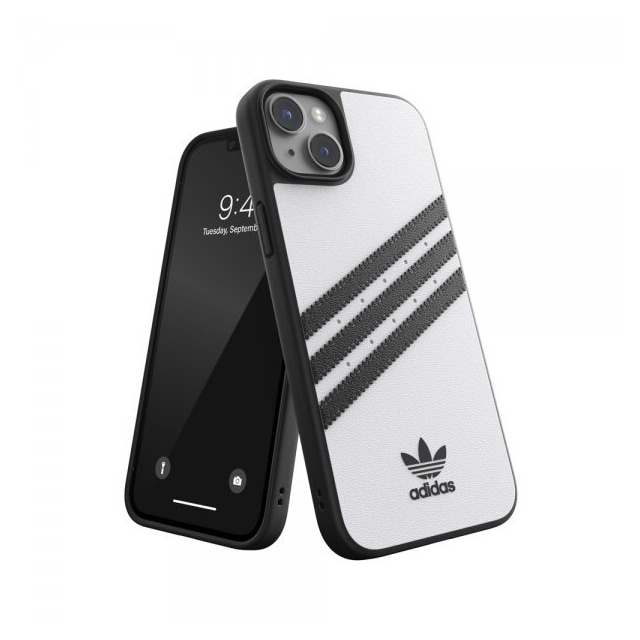 Adidas iPhone 14 Plus Cover 3 Stripes Snap Case Hvid Sort
