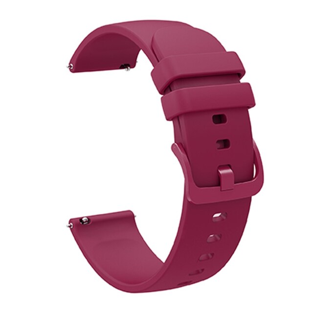 SKALO Silikonearmbånd til Samsung Watch 3 45mm - Vin rød