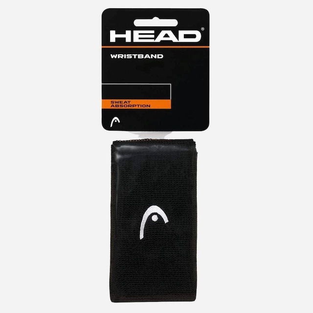 Head Wristband Sort læder Onesize