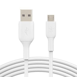 Belkin USB-A to MicroUSB, White (1m)