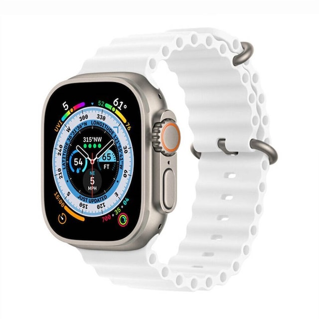 RIB Sport Armbånd Apple Watch Ultra (49mm) - Hvid