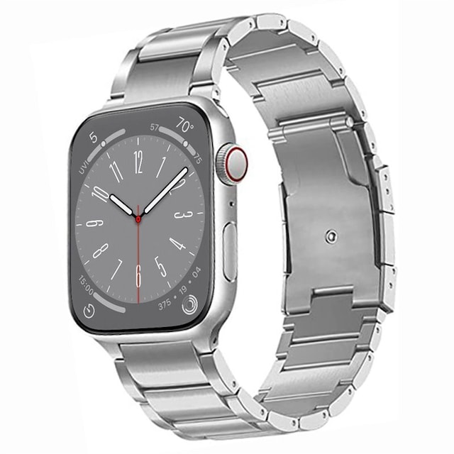 Armbånd BEAD Titanium Apple Watch 8 (41mm) - Sølv