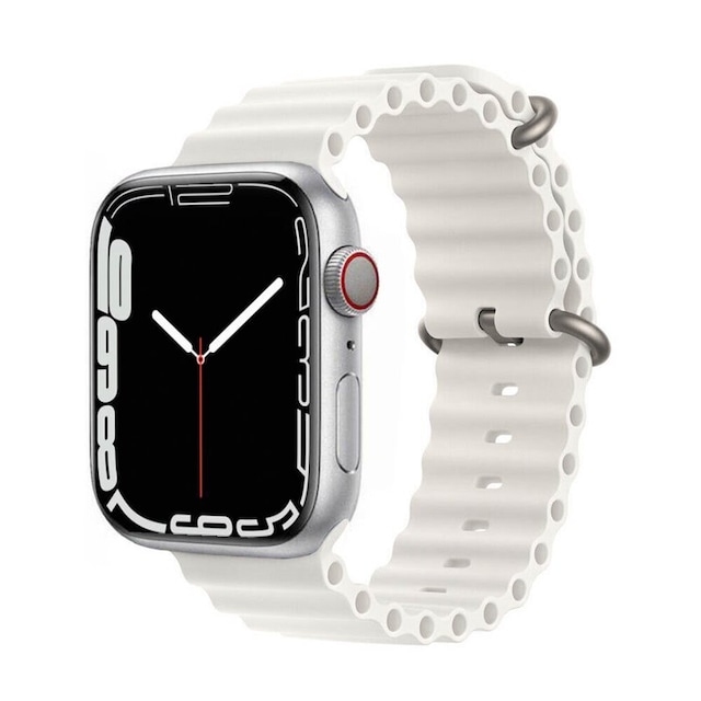 RIB Sport Armbånd Apple Watch 7 (45mm) - Beige