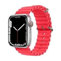 RIB Sport Armbånd Apple Watch 7 (41mm) - Rød