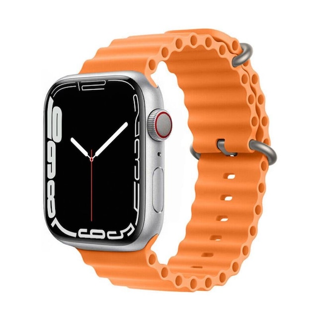 RIB Sport Armbånd Apple Watch 7 (41mm) - Orange