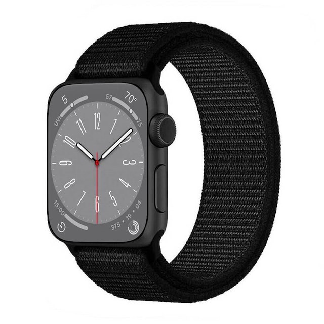 Nyon Armbånd Apple Watch 8 (41mm) - Dark black