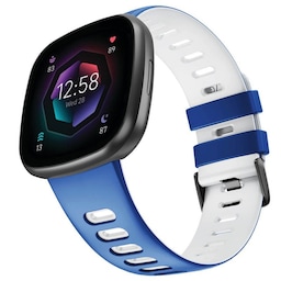 Twin Sport Armbånd Fitbit Sense 2 - Blå/hvid