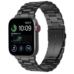 Armbånd Rustfrit stål Apple Watch SE 2022 (44mm) - Sort